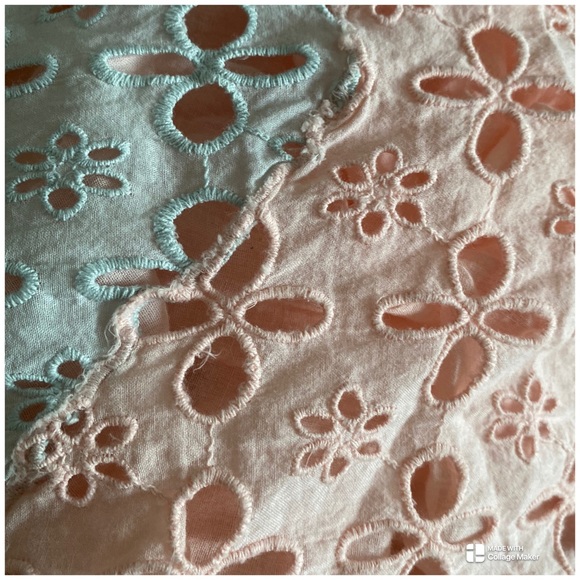 Anthropologie Raga Sleeveless Tiered Eyelet Maxi Dress Size L - Picture 9 of 11